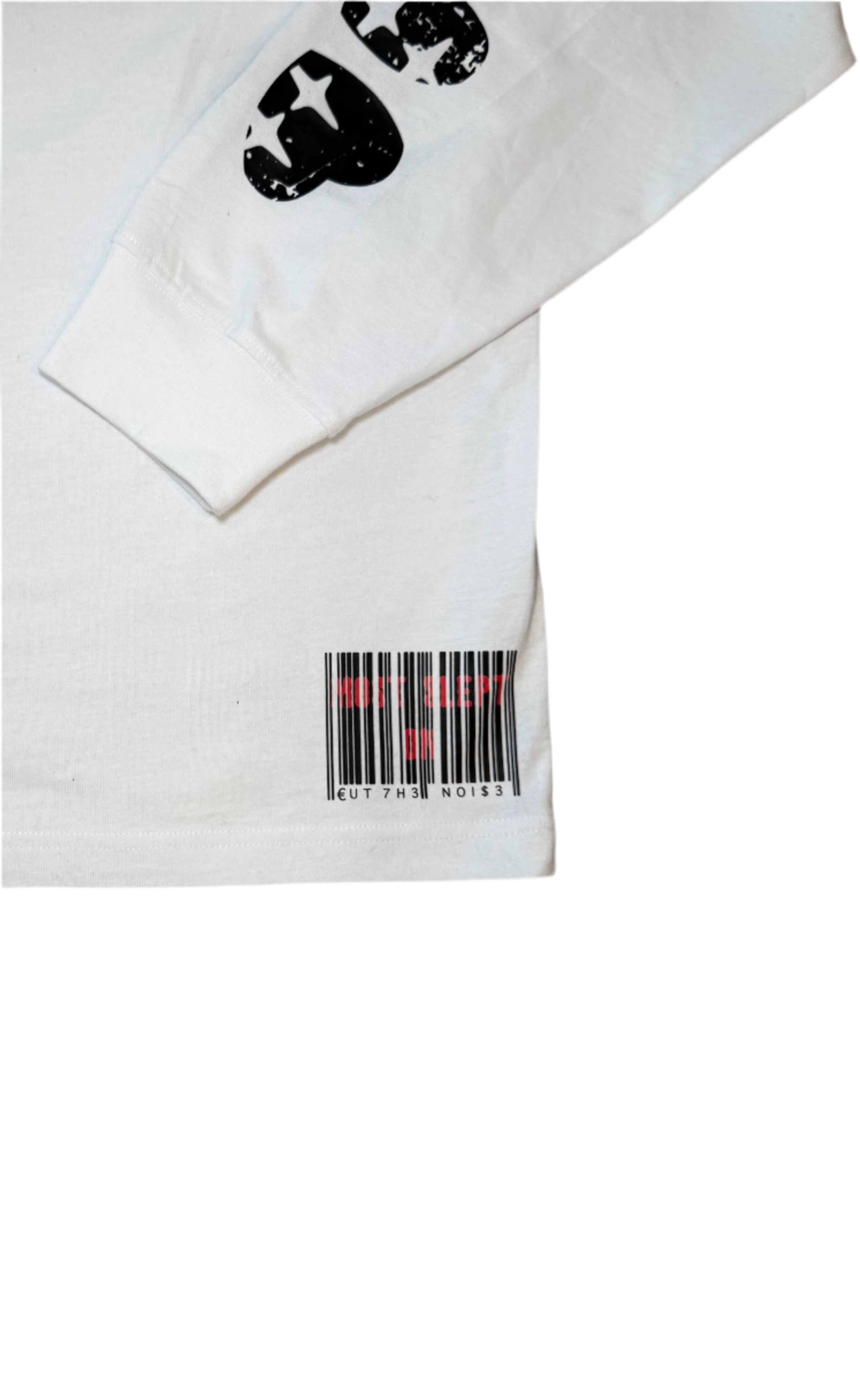 White Mr P tee