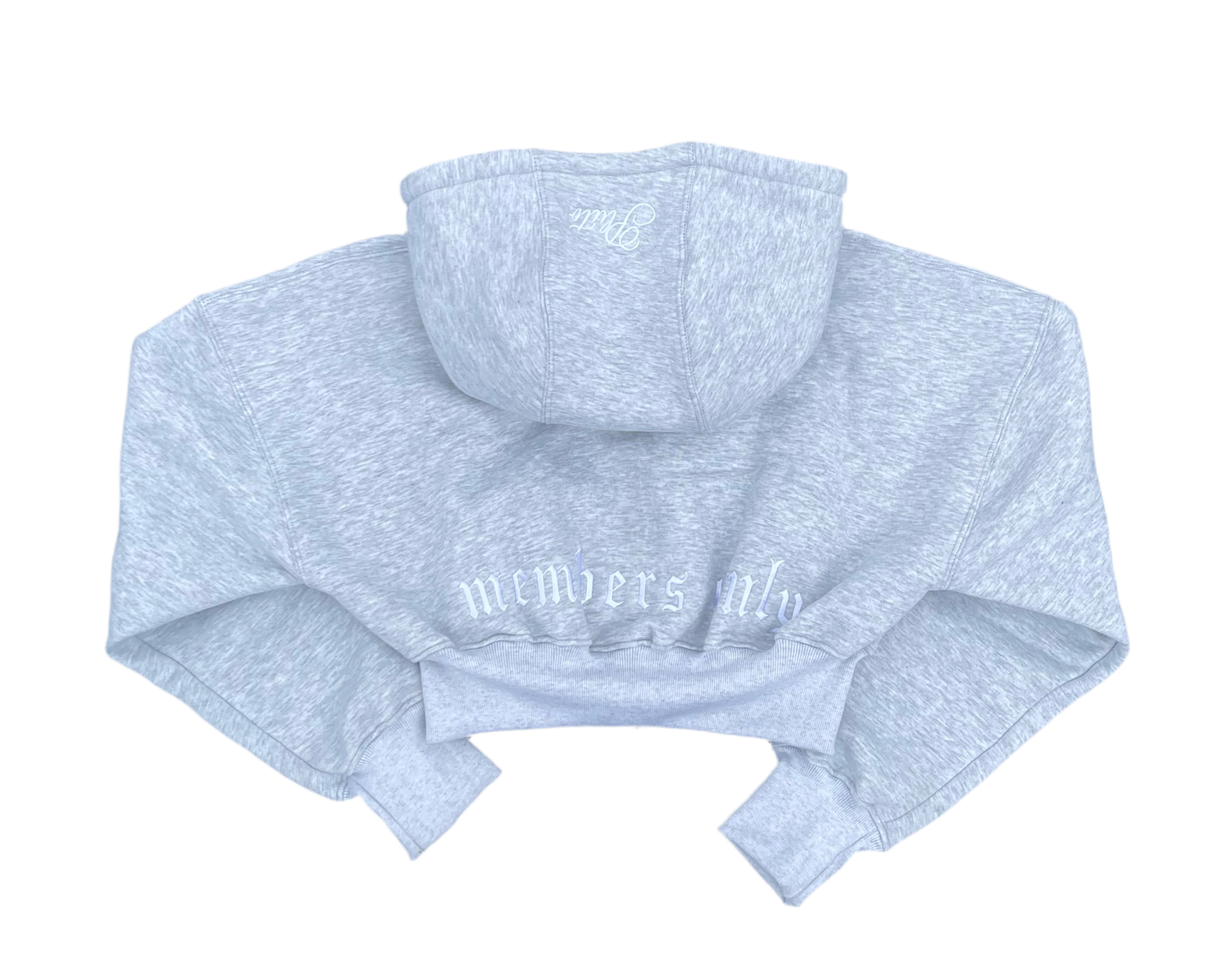 Grey OG cropped hoodie wmn