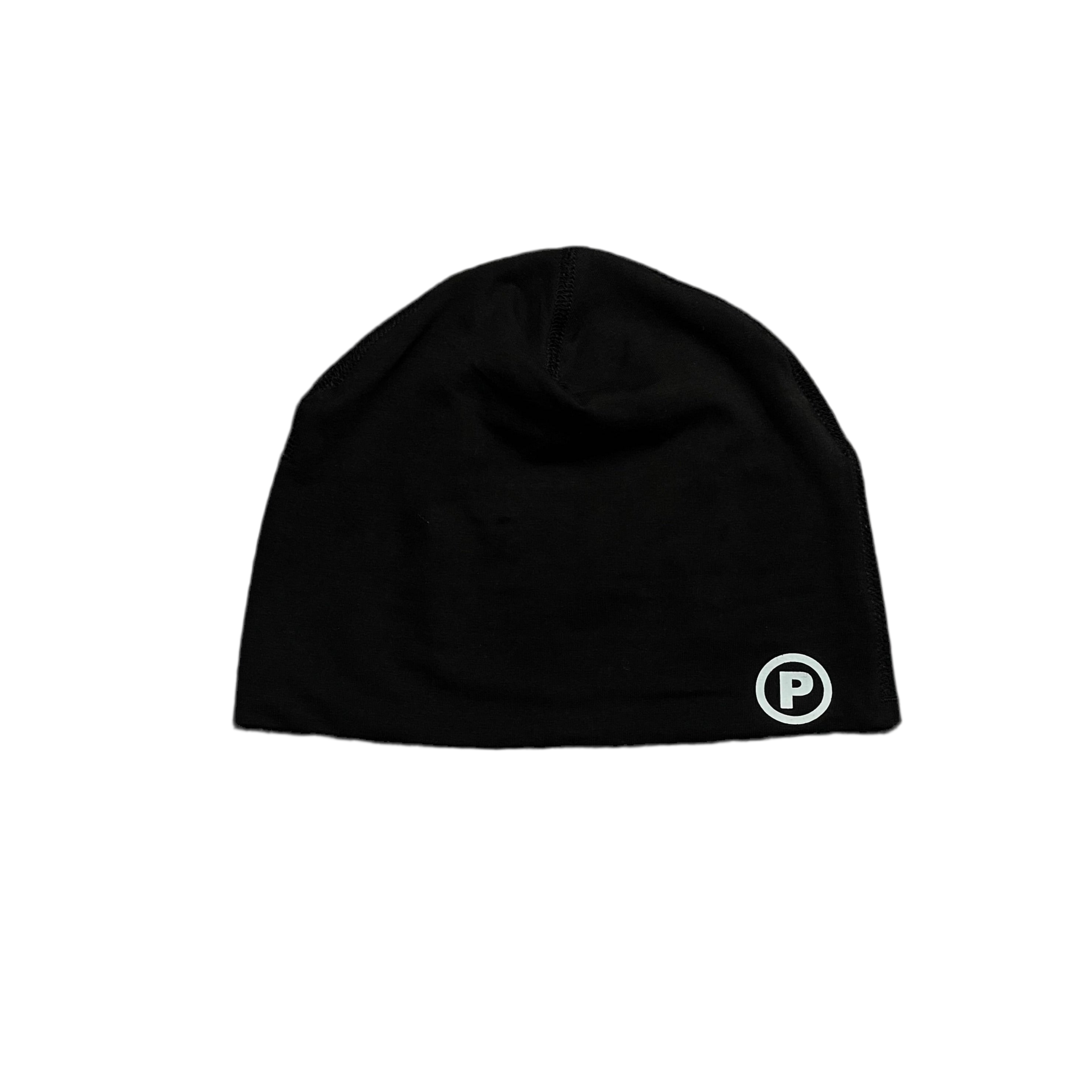 Black cotton skull cap