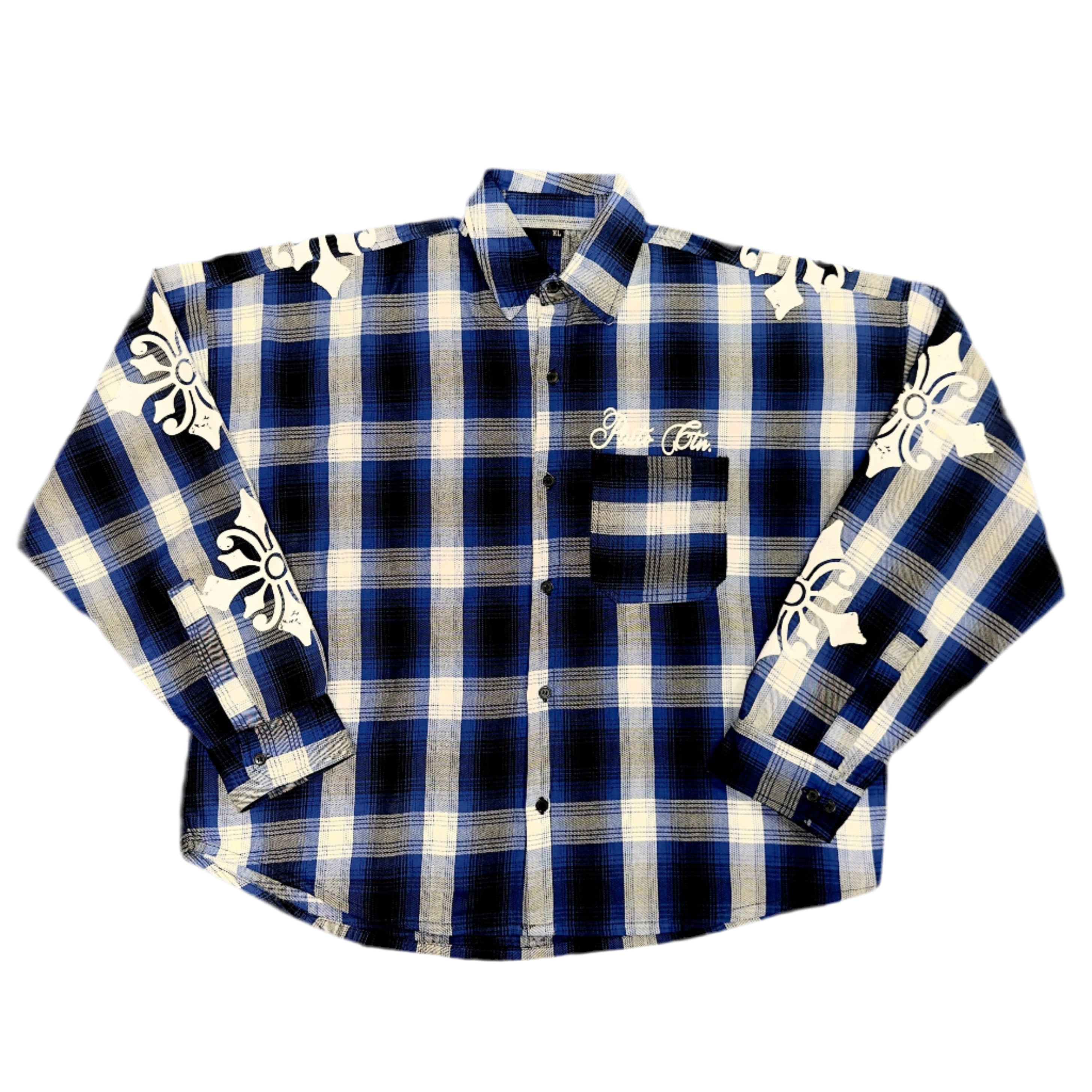 Blue NDP flannel