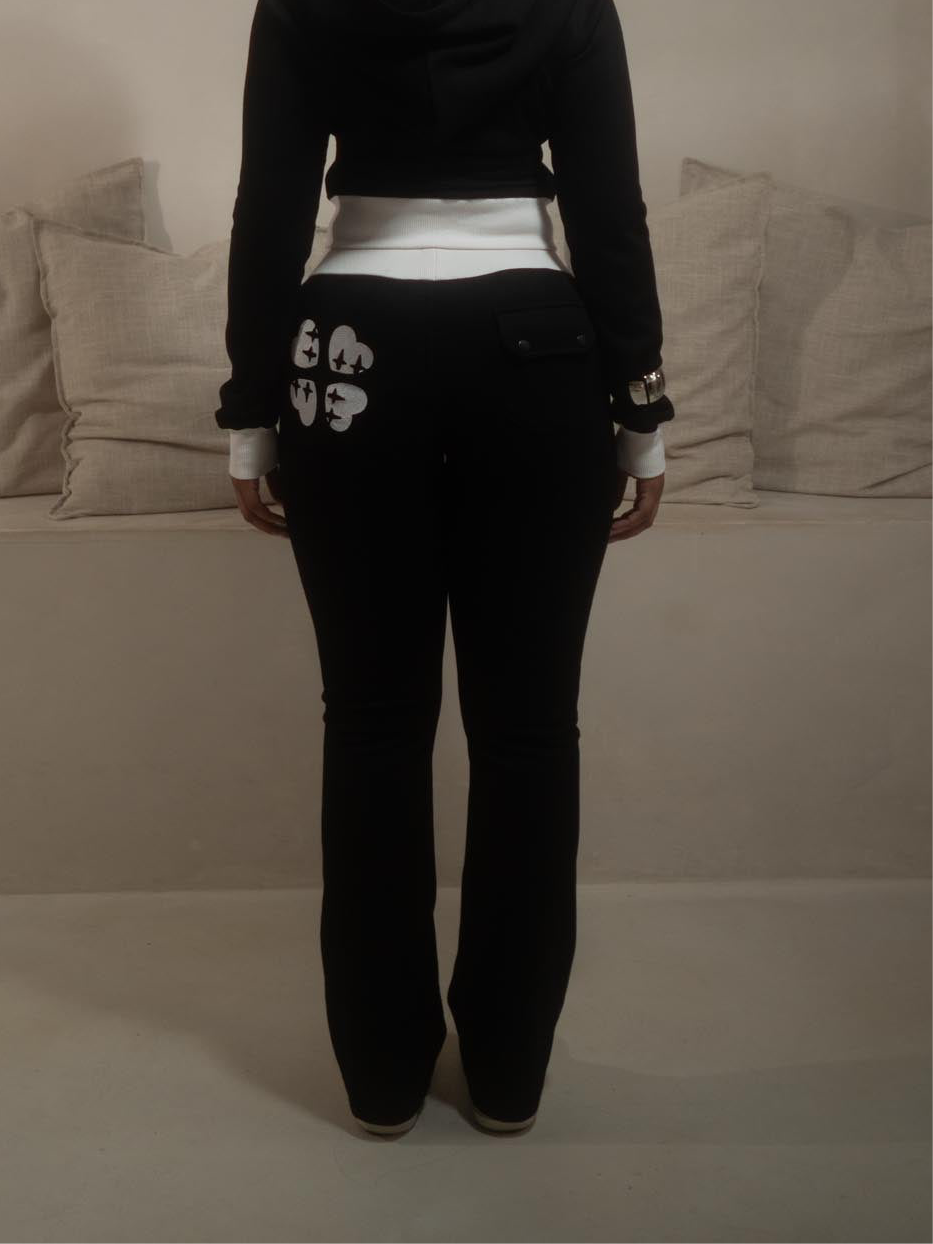Black VVS flare pants