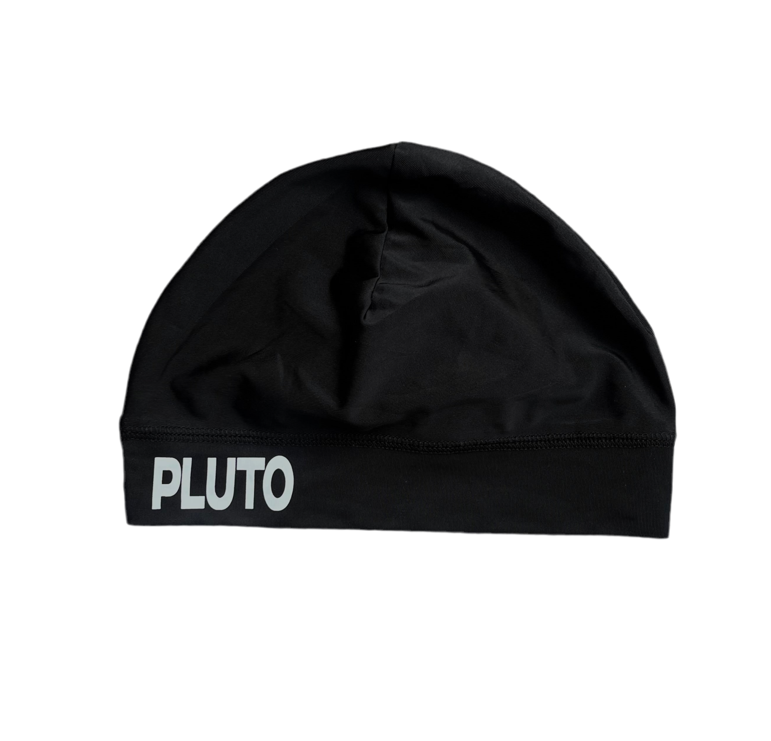 Black satin skull cap