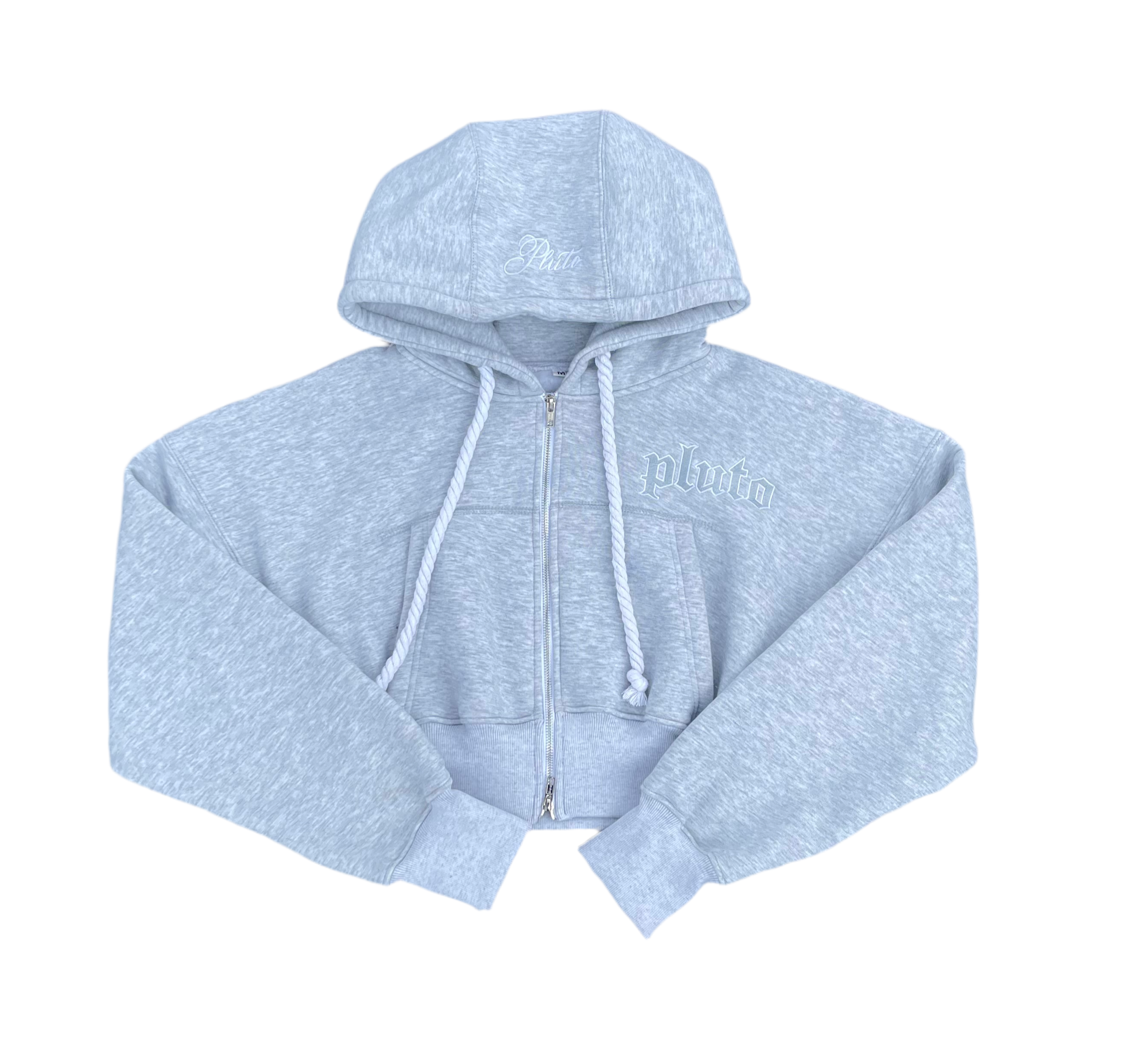 Grey OG cropped hoodie wmn