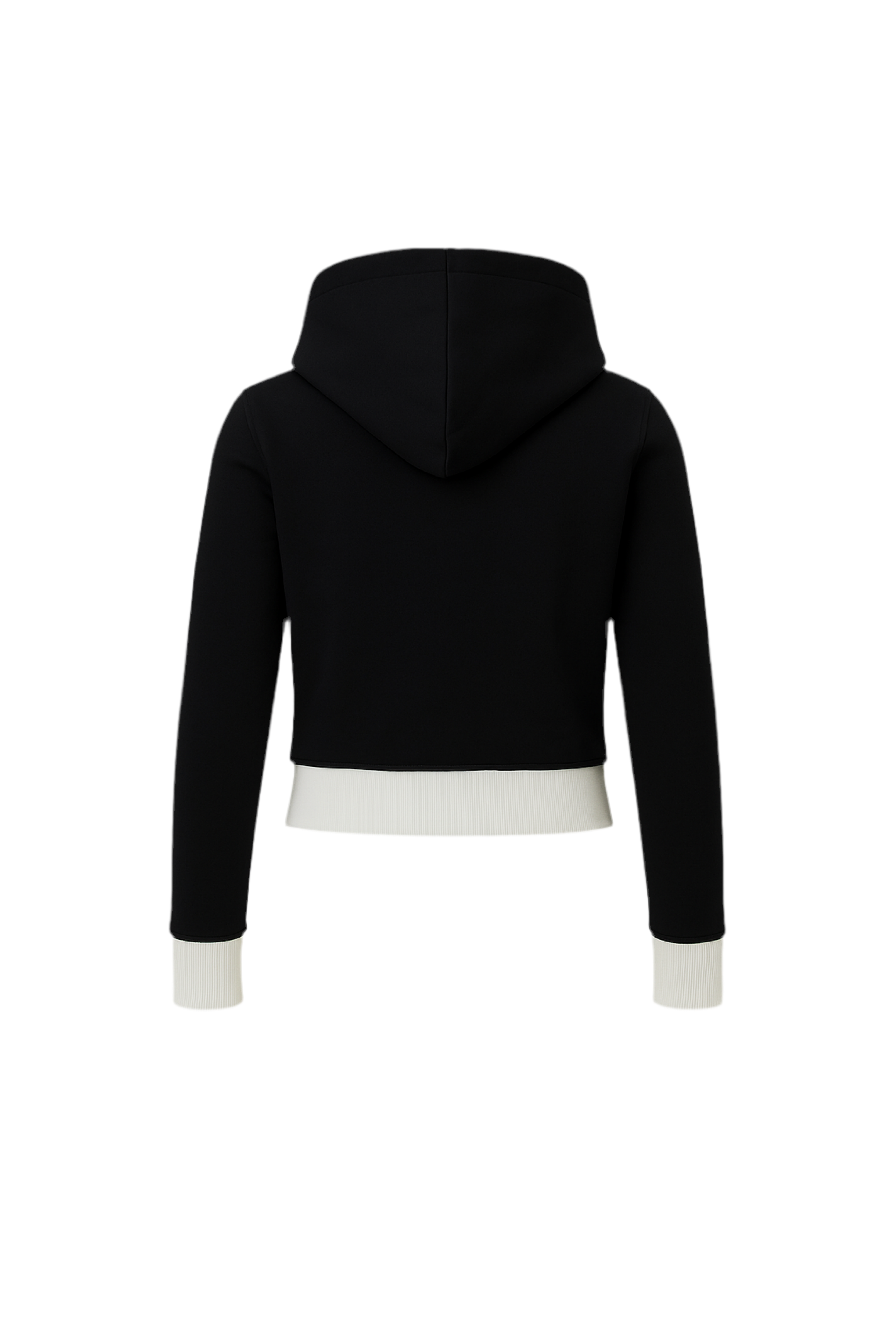 Black VVS cropped hoodie